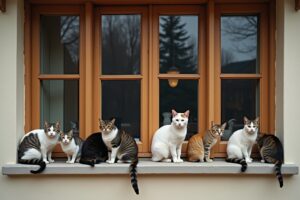 16 Katzenklappen Fenster